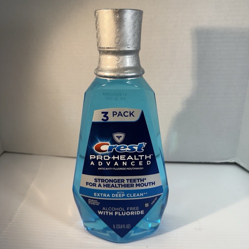 2-Crest Pro-Health Advanced Multi-Protection Fluoride Mouthwash Exp 2021 Sealed - Picture 2 of 5